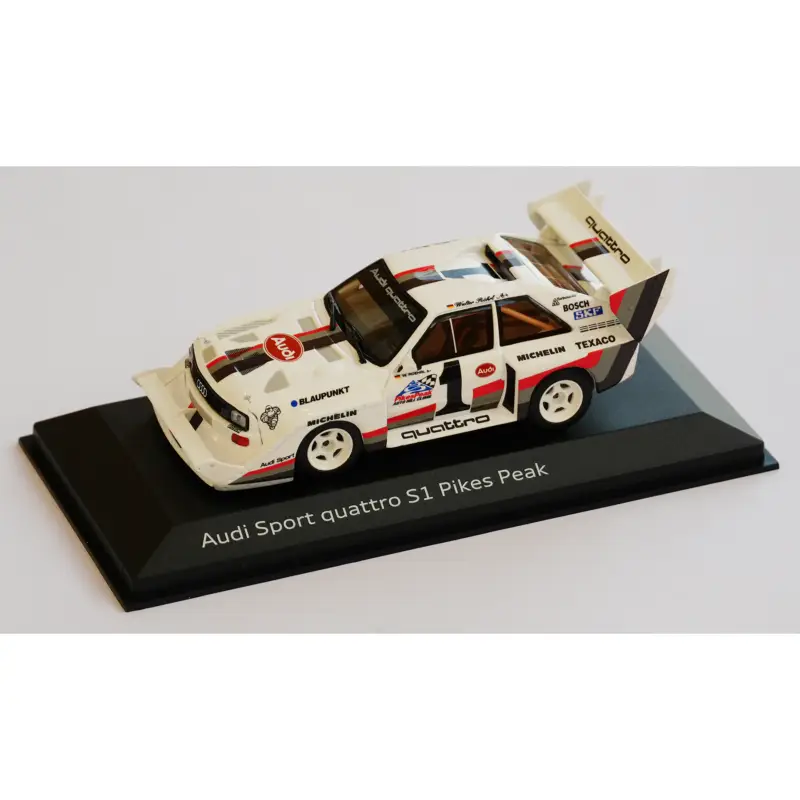 Audi Sport quattro S1 Pikes Peak Modellauto 1:43 Miniatur Alpinweiß Modell A5-5806 Top-Preis