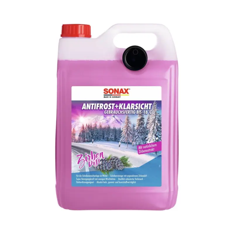 Jetzt Kaufen SONAX Scheibenreiniger AntiFrost+KlarSicht Zirbenduft Frostschutz Wischwasser 5L Kanister 01315050