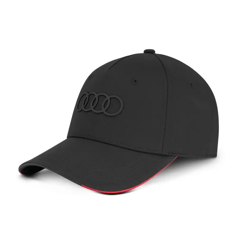 Neu Original Audi Cap Basecap Baseballkappe Ringe Logo Baseballcap Mütze schwarz 3132402630