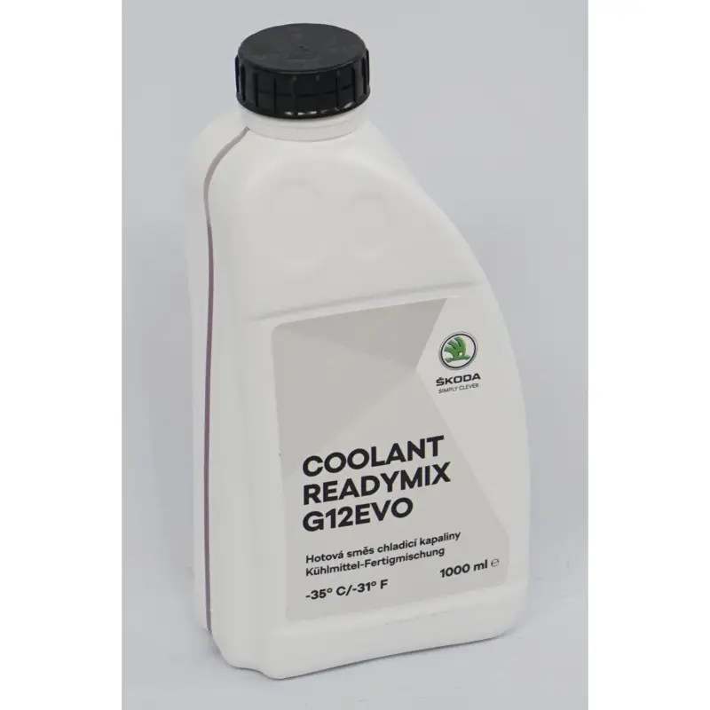 Zertifiziert Original Skoda G12evo Kühlflüssigkeit Kühlmittel Fertigmischung 1L Flasche 000096320JG