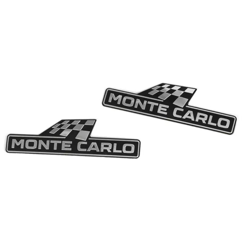 Original Skoda Monte Carlo Schriftzug seitlich Kotflügel Aufkleber Dekorfolie Emblem Logo Preisreduziert