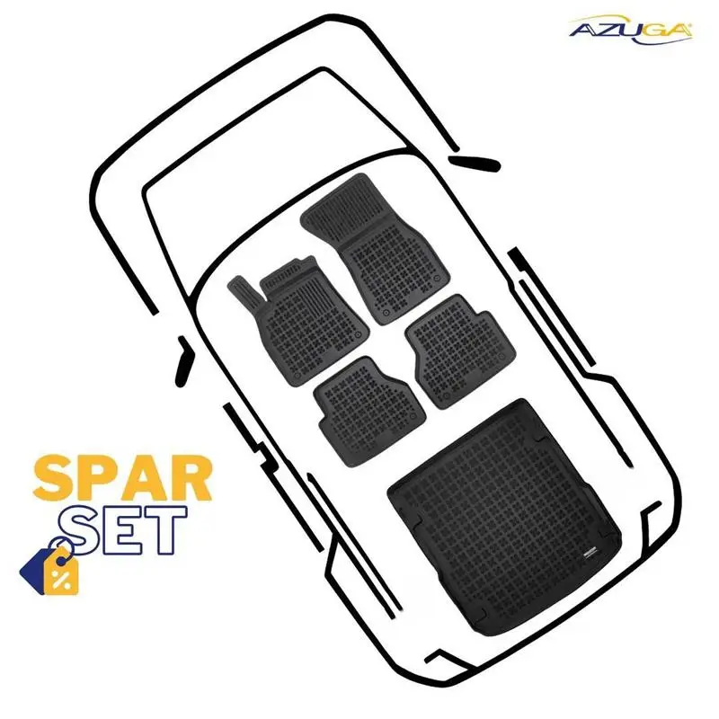 Saisonangebot Gummi-Kofferraumwanne + Gummimatten passend für Audi A6 Avant ab 9/2018-2025 (C8/4K)